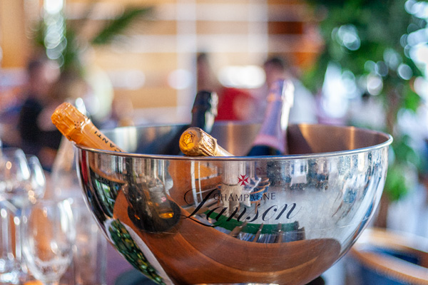 Enjoy a glass of finest champagne with your meal at Carron to Mumbai